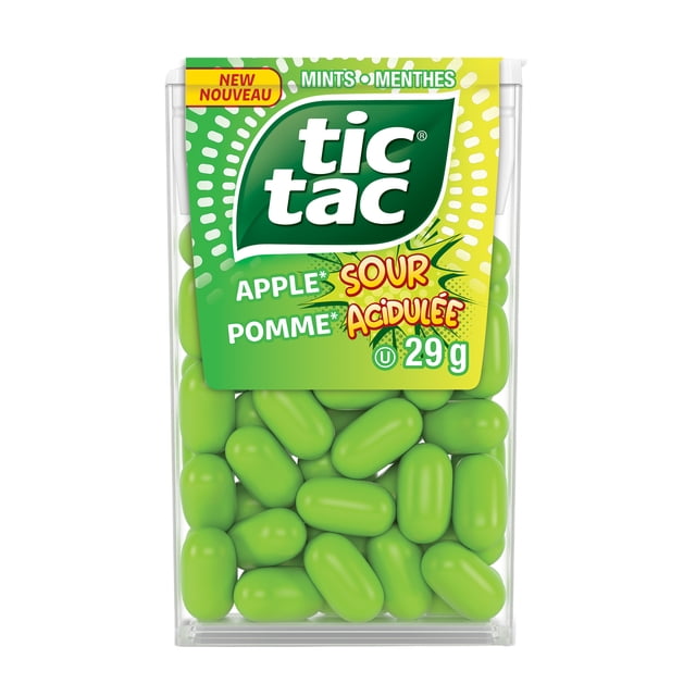 Menthes TIC TAC, pomme acidule, 60 pastilles, 29 g