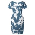 thumbnail image 4 of Robes d'Été pour Femmes 2023 Maxi Femmes Décontracté Col Rond Bretelles Manches Courtes Imprimé Floral Robe Ample avec Poches Robe d'Été Robe Western en Liquidation, 4 of 6
