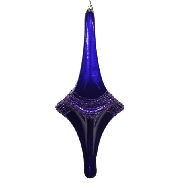 Vickerman MT194166D 12 Po. Ornement Candy Glitter Drop Violet