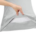 thumbnail image 4 of Unique Bargains 100% Long-Staple Combed Cotton Embroidered Pillow Cases Pillowcase, 4 of 8