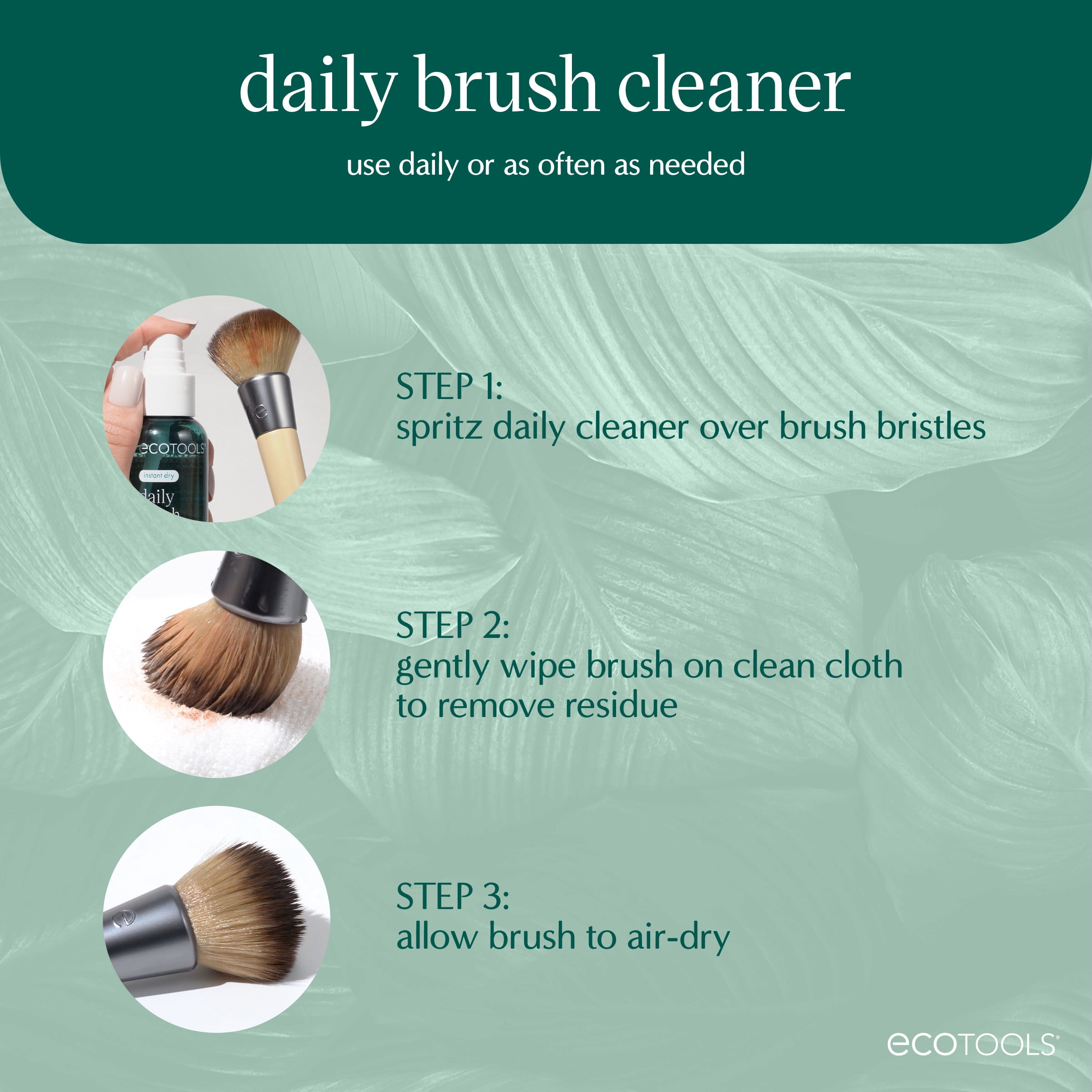 EcoTools Daily Brush Cleaner Spray, 3 fl