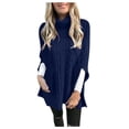 thumbnail image 2 of EGNMCR Chandails pour Femmes Mode Décontractée Manches Longues Imprimé Col Rabattu Chandail à Fermeture Éclair Hauts Blouse, Cadeaux pour Femmes, 2 of 6