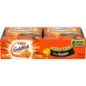 Goldfish® Flavour Blasted® Xtreme Cheddar Crackers Snack Packs 6 x 26g