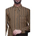thumbnail image 3 of BESTMAN Cotton Formal Shirts For Men Slim Fit Printed Full Sleeve Shirts For Men, 3 of 5