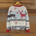 thumbnail image 5 of Wiyuqeen Women's Lightweight Cardigans Marry Christmas Crewneck Button Down Ribbed Knit Cardigans Long Sleeve Ugly Xmas Jackets, 5 of 5