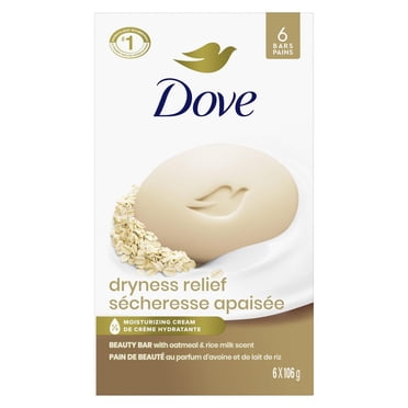 Dove Beauty Bar 1/4 Moisturizing Cream Dryness Relief, 106 g (6 bars)