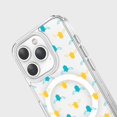thumbnail image 4 of iPhone 15 Pro Clear Case - Blue and Yellow Bumble Design, 4 of 5