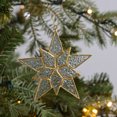 thumbnail image 5 of HOLIDAY TIME 4.625 Inch Glass Star Christmas Ornament, 60% Glass 5% Polyester 35% Iron Hanging Decor, 5 of 5