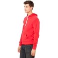 thumbnail image 4 of Bella Canvas 3719 Unisex Poly-Cotton Fleece Pullover Hoodie, L, Red, 4 of 6