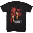 thumbnail image 1 of Scarface Red Cityscape Black Adult T-Shirt 5Xl, 1 of 2