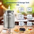 thumbnail image 4 of Réservoir de Fermentation 64 L Réservoir de Stockage pour Fermentation Alimentaire en Acier Inoxydable 304 avec Robinet, 4 of 16