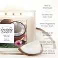 thumbnail image 4 of Yankee Candle 3 Wick Candle Jar, Coconut Beach – Scented with up to 40 Hours of Burn Time, Premium Plant Wax Blend for Consistent Long Lasting Scent from First to Last Burn, 4 of 7