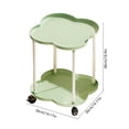 thumbnail image 3 of Table d'Appoint Portable à Roulettes avec Tablette de Rangement - Chariot Mobile pour Chambre, Salon Ou Bureau, 3 of 6