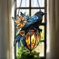 thumbnail image 1 of RKSTN Crow decorations Gothic Hanging Ornament Catch The Sun Gothic Crow On Lantern Decoration Lantern 2D, 1 of 3