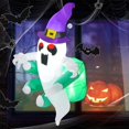 thumbnail image 1 of Costway 3.6' Halloween Inflatable Ghost Indoor Outdoor Blow Up Flying Halloween Decor, 1 of 10