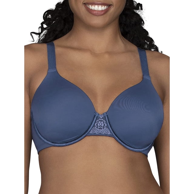 Vanity Fair Womens Beauty Back Full Figure Underwire Bra, 36DD, Blue Dusk