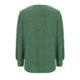 thumbnail image 5 of Meichang Puff Long Sleeve Shirts for Women Plus Size Square Neck Ribbed Knit Tops Solid Loose Fit Side Slit Hem Blouses Spring Trendy Women Tunic Tops, 5 of 5
