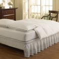 thumbnail image 1 of EasyFit Wrap Around Eyelet Ruffled Bed Skirt (Queen/King), White, 1 of 7