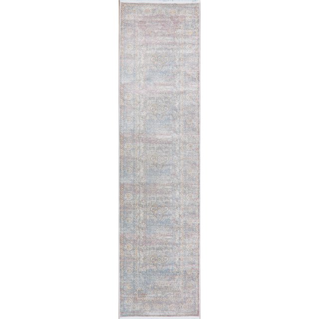 Tapis Ivoire Turc Géométrique Oriental Usé