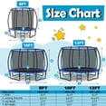thumbnail image 4 of Gymax Trampoline Récréatif de 12 Pi avec Échelle, Filet d'Enceinte, Coussin de Sécurité, Extérieur, Bleu, 4 of 9