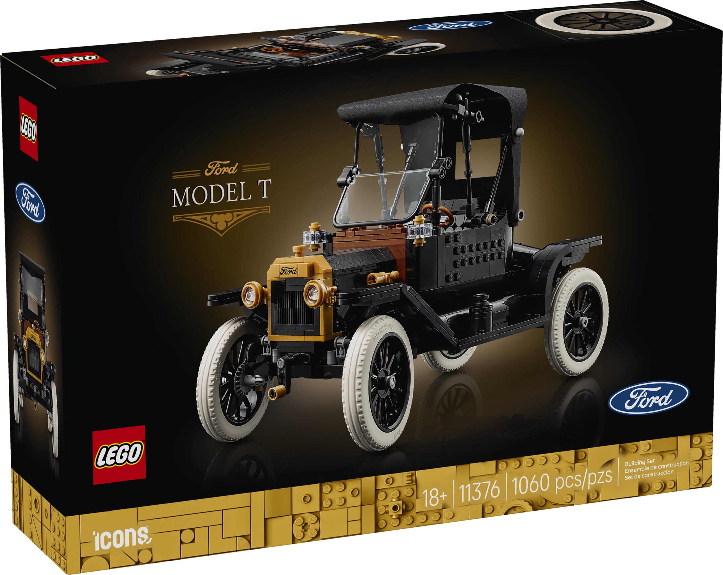 LEGO Icons Ford Model T, Ensemble de Modèle de Voiture 11376