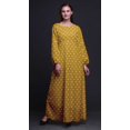 thumbnail image 4 of Bimba Robe Maxi à Manches Longues pour Femmes en Georgette Mousse à Imprimé Floral Rose, Taille Élastique - Moyen, 4 of 5