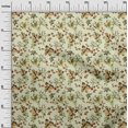 thumbnail image 3 of oneOone Cotton Poplin Light Green Fabric Floral Sewing Craft Projects Fabric Prints By Yard 42 Inch Wide, 3 of 4