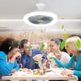 thumbnail image 4 of Chmadoxn Home Appliances Ceiling Fan With Lights, Enclosed Low Fan Light, Ceiling Light With Fan, Hidden Fan With E27 Lamp Ceiling Fan, 4 of 5