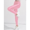 thumbnail image 3 of Choomomo Leggings Moulants de Performance pour Femmes, Extensibles, Brillants, Sport, Hip-Hop, Rave, Rue, Danse Moderne, Rose G, 3 of 7