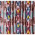 thumbnail image 4 of oneOone Tissu Popeline Sergé en Coton Biologique Imprimé Ikat Rayé BTY 42 Pouces de Large, 4 of 4