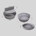 thumbnail image 3 of Fryer Baking Pan Odor-free Anti-Deformed High Temperature Resistance Foldable  Bakeware Solid Color Air-Fryer Silicone Pot Pan for Kitchen, 3 of 12