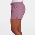 thumbnail image 3 of Plebaso Shorts Décontractés pour Femmes, Cordon de Serrage, Fente, Jambe Droite, Shorts en Coton, Ligne, Unis, Shorts d'Été, M-5TG, 3 of 6