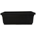 thumbnail image 1 of The HC Companies 18-Inch Venetian Window Planter Box with Drain Plug, Black, 1 of 8