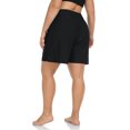 thumbnail image 4 of Charmo Short de Bain Grande Taille pour Femmes Taille Haute Short de Planche Bas de Tankini avec Poches, 4 of 5