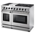 thumbnail image 2 of Thor Kitchen 48 Inch Gas Range in Stainless Steel-LRG4807U, 2 of 3