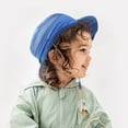 thumbnail image 4 of MIASHUI Chapeau de Soleil pour Enfants à Grand Bord, Chapeau de Plage Extérieur avec Mentonnière Ajustable, Bleu, 2-7 Ans, 4 of 4