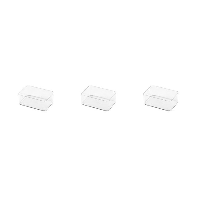 relayinert Drawer Storage Box Stationery Multi-purpose Cosmetics Sundries Organizer Tray Home Bedroom Kitchen School Classroom Medium Small 3Set