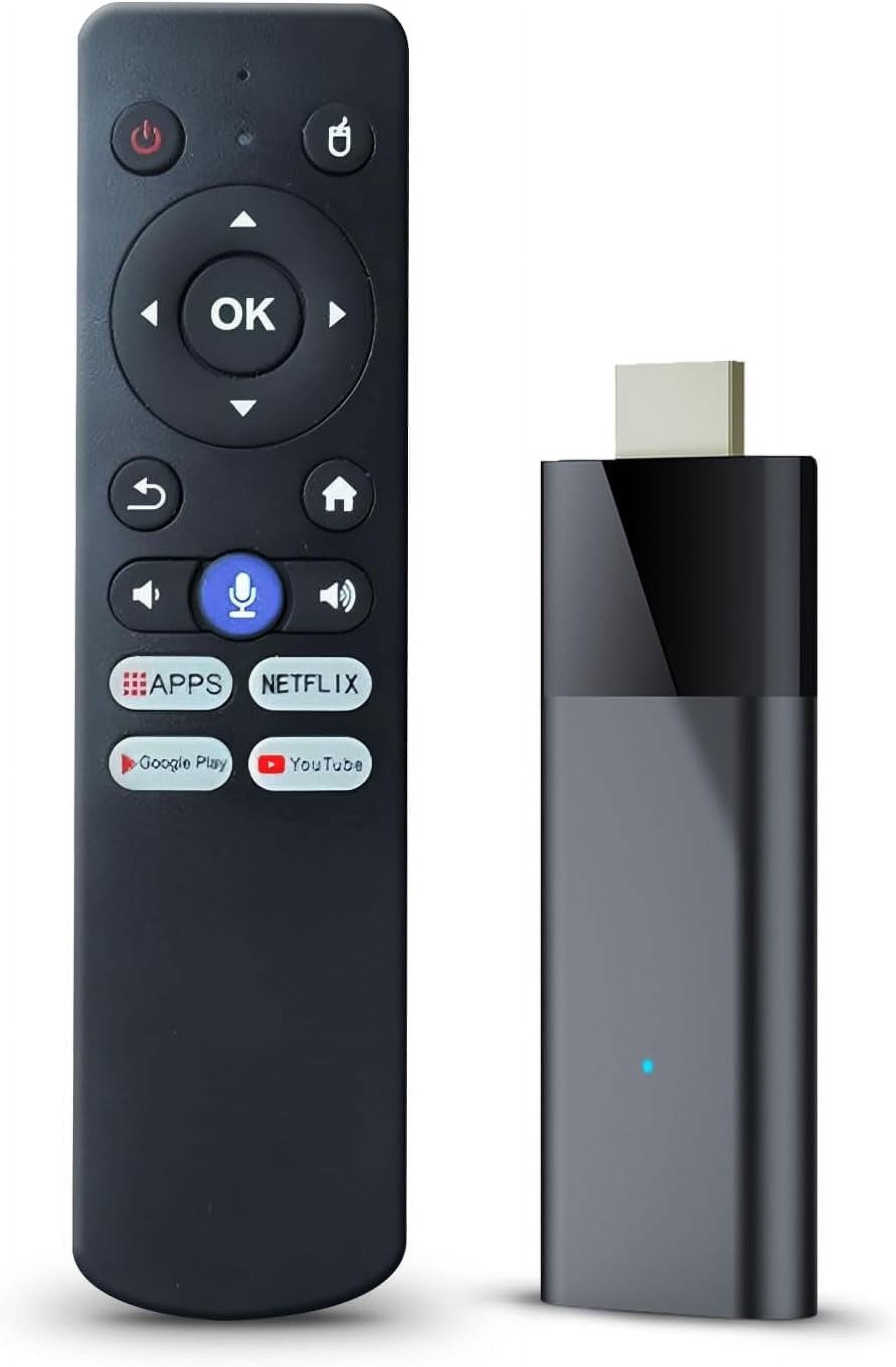 BL Android TV Stick 4K, 2024 Android TV Stick 10.0 2GB RAM 16GB ROM, 4K TV Stick H313 CPU Supports 2.4G/5G Wi-Fi Bluetooth 5.0 USB, Android TV Stick with Bluetooth Voice Remote Control