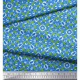 thumbnail image 2 of Soimoi Polyester Crepe Fabric Abstract & Circle Geometric Fabric Prints by Yard 42 Inch Wide, 2 of 5
