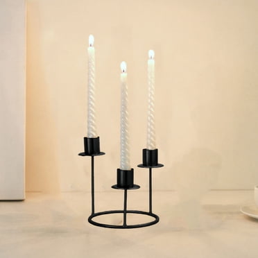 EGNMCR Candlestick Holders Candle Stand Modern Structure With Sturdy Base Ideal For Home Decor Dining Table Centerpieces Weddings Events And Gift Giving candle holder