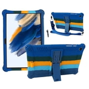 For Samsung Galaxy Tab A9 Plus Case 11 inch Tablet Shockproof Kids Stand Cover for Galaxy Tab А9+ 2023 SM-X210 X216 Tablet Case Color DarkBlue-Strap Tab A9 Plus 11 inch