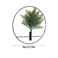 thumbnail image 3 of Yhmxh 1Pcs Wall Plant Decor Round Artificial Plants With Metal Round Hanging Hoop For Decor wall hanging, 3 of 8