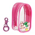 thumbnail image 4 of MERIGLARE Sac de Présentation de Figurines Transparent avec Porte-Clés Sac de Rangement pour Mini Poupée Rose, 4 of 7