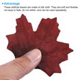 thumbnail image 4 of Unique Bargains Artificial Leaves Fall Maple Autumn Fake Leaf Decoration, Black Burgundy 300 Pack, 4 of 5