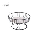 thumbnail image 2 of Fruit Tray Storage Basket Iron Platter Workmanship Household Accessories Decorations Wedding Accessory Ornamental Black Small, 2 of 9