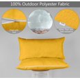 thumbnail image 4 of Vargottam Indoor/Outdoor Polyester Fabric Lumbar Pillow With Insert, All-Weather Waterproof Decorative Throw Pillow for Patio Furniture-Set of 2 - Yellow, 4 of 7