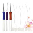 thumbnail image 2 of Embroidery Pen with Punch Needles for DIY Stitching Tools Lightweight Portable Blue ABS Handle Stainless Steel 9pcs, 2 of 8