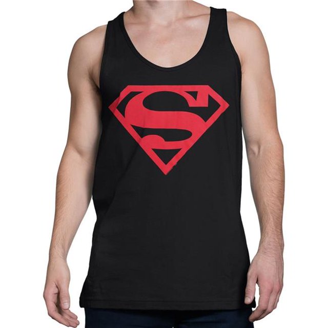 Superman tanksupbyredsym-XL Superman Superboy Red Symbol Tank Top - Extra Large