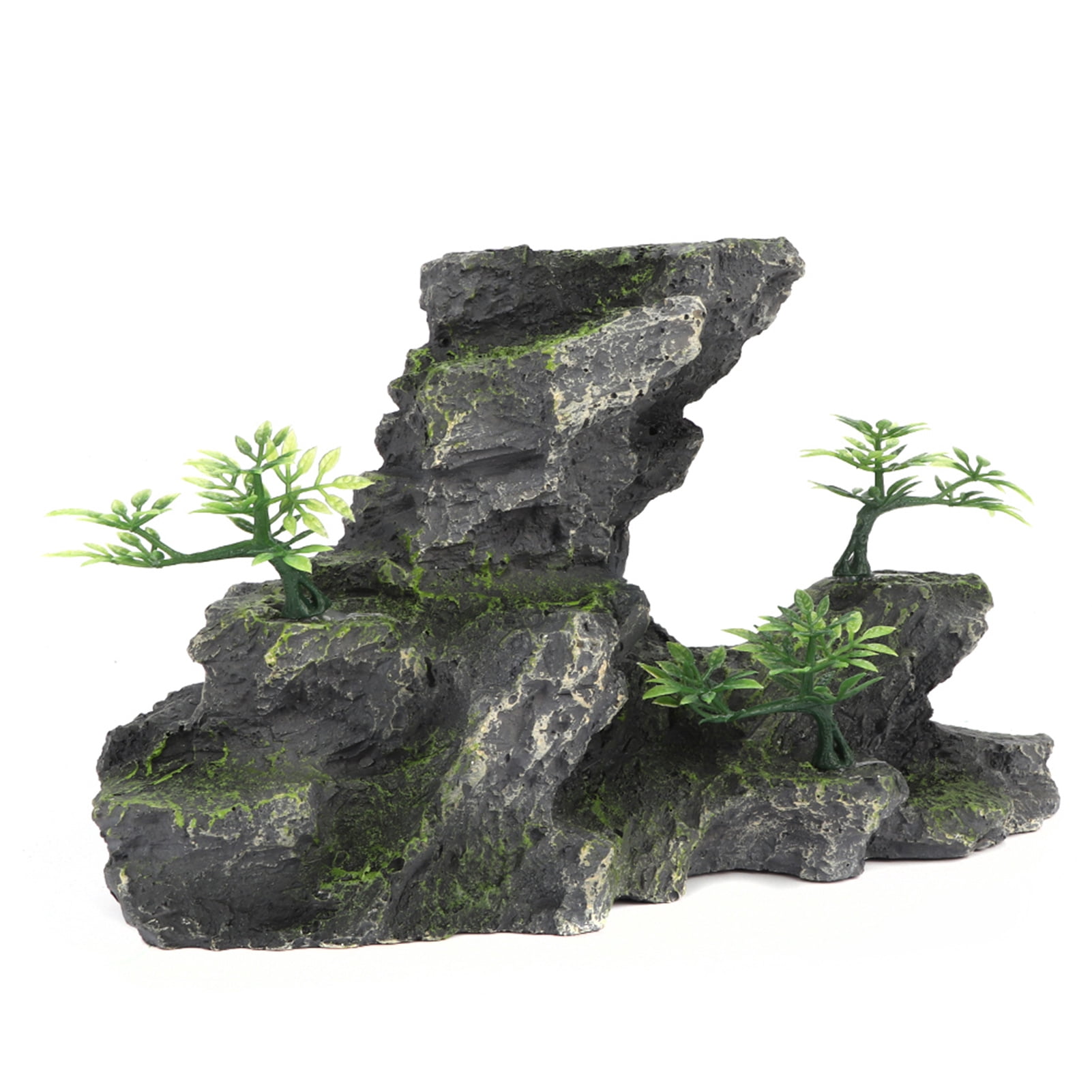 Aquarium Decor Rocks, Simulation Rockery Shape Landscape Rock Hiding Cave Fish Tank Cave Aquarium Decorations Aquarium Ornament Fish Tank Decoration for Fish Shrimp Play Ornament