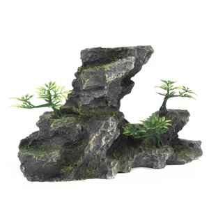 Aquarium Decor Rocks, Simulation Rockery Shape Paysage Rock Cacher Cave Fish Tank Aquarium Décorations Aquarium Ornament Fish Task Décoration pour crevettes de poisson Jouer ornement